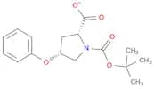 1,2-Pyrrolidinedicarboxylic acid, 4-phenoxy-, 1-(1,1-dimethylethyl) ester, (2R-cis)- (9CI)