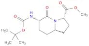 3-Indolizinecarboxylic acid, 6-[[(1,1-dimethylethoxy)carbonyl]amino]octahydro-5-oxo-, methyl ester…