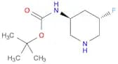 Carbamic acid, N-[(3S,5S)-5-fluoro-3-piperidinyl]-, 1,1-dimethylethyl ester