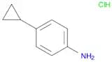 Benzenamine, 4-cyclopropyl-, hydrochloride (1:1)