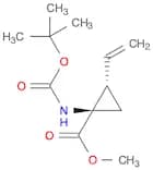 Cyclopropanecarboxylic acid, 1-[[(1,1-dimethylethoxy)carbonyl]amino]-2-ethenyl-, methyl ester, (1R…