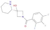 [3-Hydroxy-3-(2S)-2-piperidinyl-1-azetidinyl](2,3,4-trifluorophenyl)methanone
