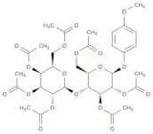 β-D-Glucopyranoside, 4-methoxyphenyl 4-O-(2,3,4,6-tetra-O-acetyl-β-D-galactopyranosyl)-, 2,3,6-tri…