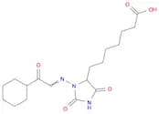 4-Imidazolidineheptanoic acid, 3-[(2-cyclohexyl-2-oxoethylidene)amino]-2,5-dioxo-