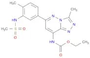 Carbamic acid, N-[3-methyl-6-[4-methyl-3-[(methylsulfonyl)amino]phenyl]-1,2,4-triazolo[4,3-b]pyrid…