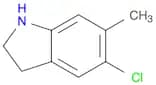 5-Chloro-2,3-dihydro-6-methyl-1H-indole