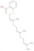 Benzoic acid, 2-[[(2E,6E)-3,7,11-trimethyl-2,6,10-dodecatrien-1-yl]thio]-