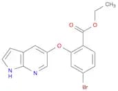 Benzoic acid, 4-bromo-2-(1H-pyrrolo[2,3-b]pyridin-5-yloxy)-, ethyl ester