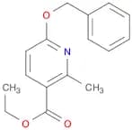 3-Pyridinecarboxylic acid, 2-methyl-6-(phenylmethoxy)-, ethyl ester