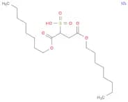 Butanedioic acid, 2-sulfo-, 1,4-dioctyl ester, sodium salt (1:1)