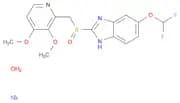 1H-Benzimidazole, 6-(difluoromethoxy)-2-[[(3,4-dimethoxy-2-pyridinyl)methyl]sulfinyl]-, sodium sal…