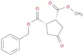 1,2-Cyclopentanedicarboxylic acid, 4-oxo-, methyl phenylmethyl ester, cis- (9CI)