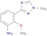 Benzenamine, 2-​methoxy-​3-​(1-​methyl-​1H-​1,​2,​4-​triazol-​3-​yl)​-