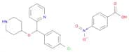 Benzoic acid, 4-nitro-, compd. with 2-[(4-chlorophenyl)(4-piperidinyloxy)methyl]pyridine (1:1)