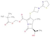 1-Azabicyclo[3.2.0]hept-2-ene-2-carboxylic acid, 3-[[1-(4,5-dihydro-2-thiazolyl)-3-azetidinyl]thio…