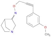 1-Azabicyclo[2.2.1]heptan-3-one, O-[3-(3-methoxyphenyl)-2-propyn-1-yl]oxime