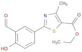 5-Thiazolecarboxylic acid, 2-(3-formyl-4-hydroxyphenyl)-4-methyl-, ethyl ester