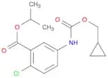 Benzoic acid, 2-chloro-5-[[(cyclopropylmethoxy)carbonyl]amino]-, 1-methylethyl ester