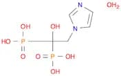 Phosphonic acid, P,P'-[1-hydroxy-2-(1H-imidazol-1-yl)ethylidene]bis-, hydrate (1:1)