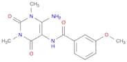N-(6-Amino-1,3-dimethyl-2,4-dioxo-1,2,3,4-tetrahydropyrimidin-5-yl)-3-methoxybenzamide