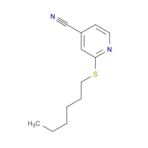 4-Pyridinecarbonitrile, 2-(hexylthio)-