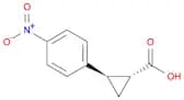 CYCLOPROPANECARBOXYLIC ACID, 2-(4-NITROPHENYL)-, (1R,2R)-REL-