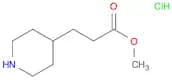 4-Piperidinepropanoic acid, methyl ester, hydrochloride (1:1)