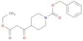 4-Piperidinepropanoic acid, β-oxo-1-[(phenylmethoxy)carbonyl]-, ethyl ester