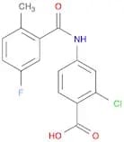 2-Chloro-4-(5-fluoro-2-methylbenzamido)benzoic acid