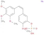 Phenol, 2-methoxy-5-[(1Z)-2-(3,4,5-trimethoxyphenyl)ethenyl]-, 1-(dihydrogen phosphate), sodium sa…