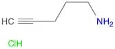 4-Pentyn-1-amine, hydrochloride (1:1)