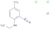 Benzenediazonium, 4-(ethylamino)-3-methyl-, chloride, compd. with zinc chloride (ZnCl2) (9CI)