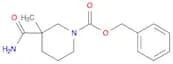 1-piperidinecarboxylic acid, 3-(aminocarbonyl)-3-methyl-, phenylmethyl ester