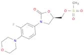2-OXAZOLIDINONE, 3-[3-FLUORO-4-(4-MORPHOLINYL)PHENYL]-5-[[(METHYLSULFONYL)OXY]METHYL]-, (5R)-