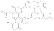 2-(4-Acetoxy-3-(5,7-diacetoxy-2-(4-acetoxyphenyl)-4-oxo-4H-chromen-8-yl)phenyl)-4-oxo-4H-chromene-…