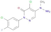 4-Chloro-2-(3-chloro-4-fluorophenyl)-5-(1-methylhydrazino)-3-(2H)-pyridazinone