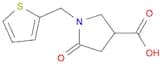 3-Pyrrolidinecarboxylic acid, 5-oxo-1-(2-thienylmethyl)-
