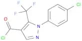 2-(4-Chlorophenyl)-3-(trifluoromethyl)pyrazole-4-carbonyl chloride