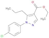 1H-Pyrazole-4-carboxylic acid, 1-(4-chlorophenyl)-5-propyl-, ethyl ester