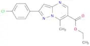 Pyrazolo[1,5-a]pyrimidine-6-carboxylic acid, 2-(4-chlorophenyl)-7-methyl-, ethyl ester