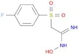 2-(4-Fluorobenzenesulfonyl)acetamide oxime