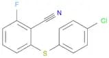 2-[(4-chlorophenyl)sulfanyl]-6-fluorobenzonitrile