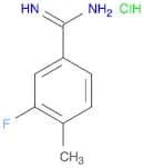 Benzenecarboximidamide, 3-fluoro-4-methyl-, hydrochloride (1:1)