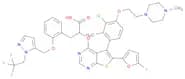 Benzenepropanoic acid, α-[[(5S)-5-[3-chloro-2-methyl-4-[2-(4-methyl-1-piperazinyl)ethoxy]phenyl]-6…