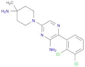 2-Pyrazinamine, 6-(4-amino-4-methyl-1-piperidinyl)-3-(2,3-dichlorophenyl)-