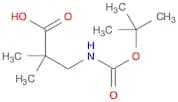 Propanoic acid, 3-​[[(1,​1-​dimethylethoxy)​carbonyl]​amino]​-​2,​2-​dimethyl-