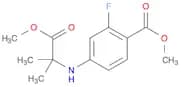 Benzoic acid, 2-fluoro-4-[(2-methoxy-1,1-dimethyl-2-oxoethyl)amino]-, methyl ester