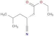Hexanoic acid, 3-cyano-5-methyl-, ethyl ester, (3R)-