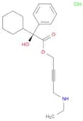 Benzeneacetic acid, α-cyclohexyl-α-hydroxy-, 4-(ethylamino)-2-butyn-1-yl ester, hydrochloride (1:1…
