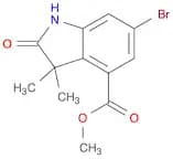 1H-Indole-4-carboxylic acid, 6-bromo-2,3-dihydro-3,3-dimethyl-2-oxo-, methyl ester